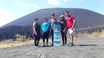Sand boarding at Cerro Negro from Managua