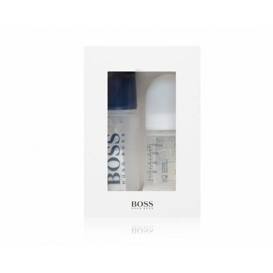 (One Size) Hugo Boss Baby's J90P01 849 Two Bottle Set Navy White Boxed Gift Set