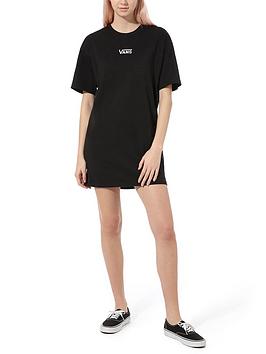 Vans Center Vee T-Shirt Dress - Black, Black, Size Xs, Women