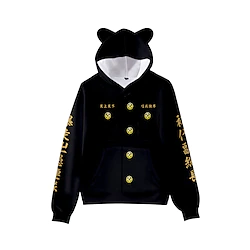 Inspired by Tokyo Revengers Draken Mikey Hoodie Cartoon Manga Anime Cat Ear Harajuku Graphic Hoodie For Men's Women's Unisex Adults' Hot Stamping Polyster Lightinthebox