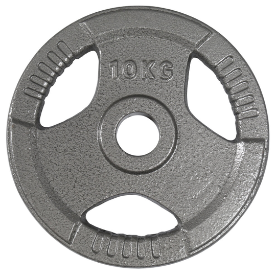 (2 x 10 kg) RIP X Pair Olympic Weight Plates 2" Cast Iron 3 Grip Rim 1.25-20KG Body Building