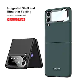 Phone Case For Samsung Galaxy Back Cover Galaxy Z Flip 3 5G Shockproof Dustproof Solid Colored PC Lightinthebox