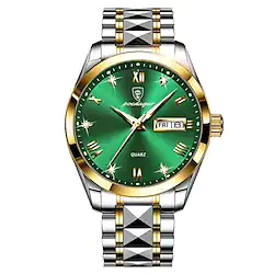 Explosion-Proof Berdegaard Men'S Waterproof Quartz Watch Luminous Dual Calendar Moon Phase Business Men'S Watch Lightinthebox