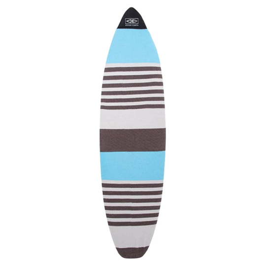 Ocean and Earth 6'0 Fish Surfboard Sock Stretch Cover - Blue Solid/Stripe