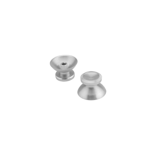 Aluminium Alloy Metal Thumbsticks Analog Sticks Button Grip for Xbox One[Silver]