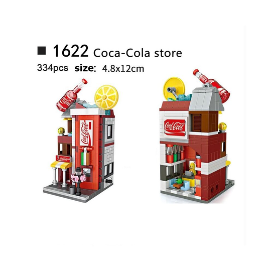 (1622) DIY Mini City Street View Building Bricks Construction Blocks Toy Kids Xmas Gift without box