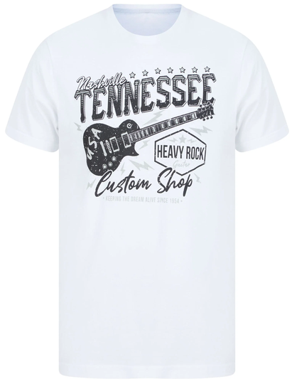 T-Shirts Tennessee Custom Shop Motif Cotton Jersey T-Shirt in Bright White - South Shore / S - Tokyo Laundry