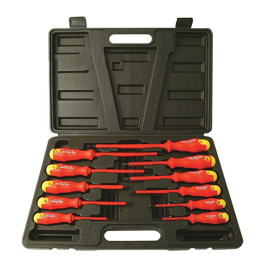 11 Piece Insulated Soft Grip Screwdriver Set - screwdriver set insulated silverline softgrip 918535 11 11pce pieces