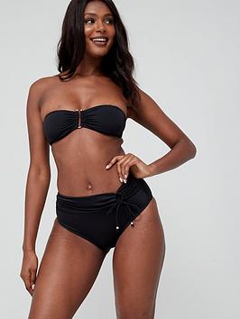 Dorina Eureka Light Padded Bandeau Bikini Top - Black