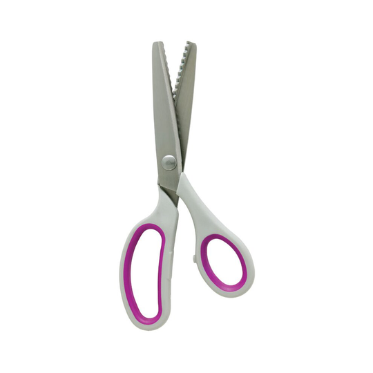 Right and Left Handed Soft Grip Pinking Shears 23cm | Hemline H388