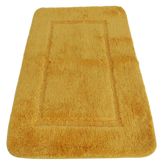 (50x80cm, Ochre) Mayfair Cashmere Touch Ultimate Microfibre Bath Mat