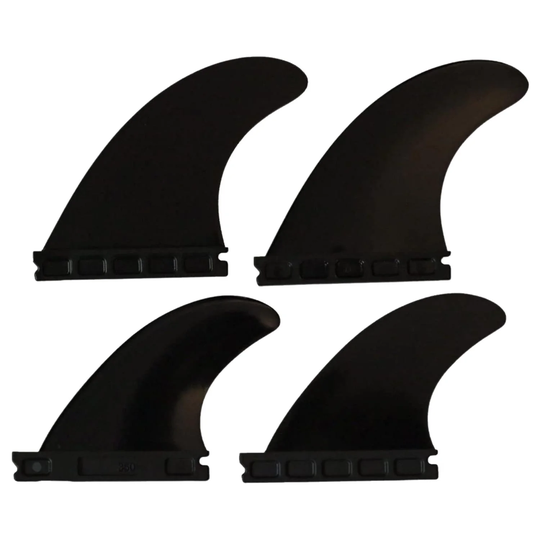 Northcore Futures Compatible Quad Surfboard Fins - Black
