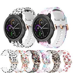 Printing Silicone Watch Band For Garmin Vivoactive 3 / Vivomove HR / Forerunner 645 / 245M / Venu / Vivomove Replaceable Bracelet Wrist Strap Wristband Lightinthebox