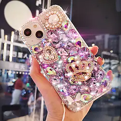 Phone Case For Apple Classic Series iPhone 14 Pro Max 13 12 11 Pro Max Mini X XR XS 8 7 Plus Bumper Frame Rhinestone Full Body Protective Crystal Diamond TPU Lightinthebox