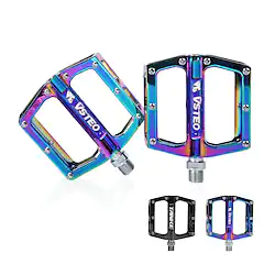 Bike Pedal Set, MTB Pedals Mountain Bike Pedals, Bicycle Platform Pedals, Non-Slip Lightweight Durable, Fits Most Adult Bikes, Multiple Colors 3.622 in3.799 in Lightinthebox