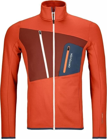 Ortovox Outdoor Jacket Fleece Grid M Desert Orange S