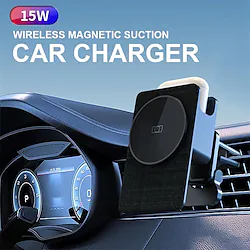 Wireless Charger 15 W Output Power 1 Port Car Charger Fast Wireless Charging Magnetic for Multiple Devices For Cellphone AirPods 2 / AirPods Pro Apple Watch Ultra 8 7 6 5 4 SE2 1 PCS Lightinthebox