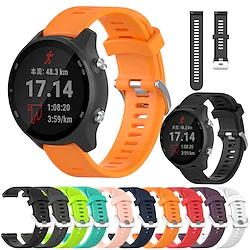 Sport Silicone Watch Band For Garmin Forerunner 55 245 645 Music Venu Sq 2 Music Plus Vivoactive 3 Music Vivomove 3 HR Luxe Style Sport 20mm Replaceable Bracelet Wrist Strap Wristband Lightinthebox