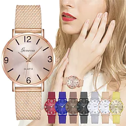 Wrist Watch Quartz Watch for Women Analog Quartz Stylish Fashion Casual Large Dial Stainless Steel Alloy Fashion Lightinthebox