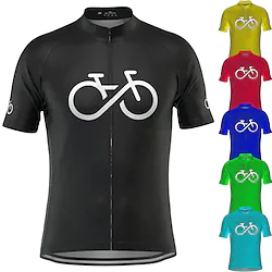 21Grams Men's Cycling Jersey Short Sleeve Bike Jersey Top with 3 Rear Pockets Mountain Bike MTB Road Bike Cycling Cycling Breathable Quick Dry Moisture Wicking Light Yellow Green White Graphic Lightinthebox
