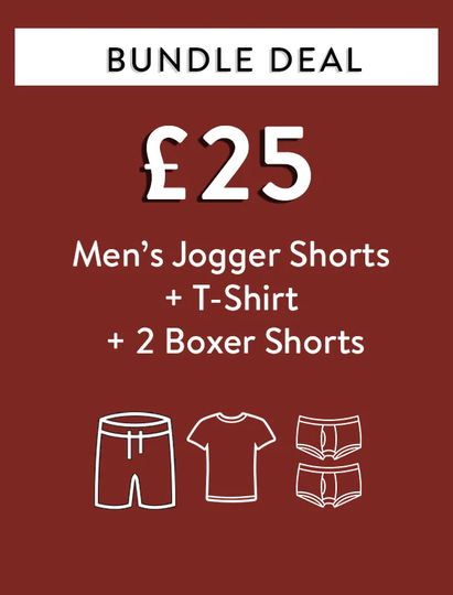 Custom Bundle Bundle Deal - Jogger Shorts + T-Shirt + 2 Boxer Shorts for £25 / Inventory - Tokyo Laundry