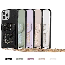 Phone Case For Apple Back Cover iPhone 14 13 12 11 Plus Pro Max Portable Full Body Protective Anti-Scratch Solid Colored TPU PU Leather Lightinthebox