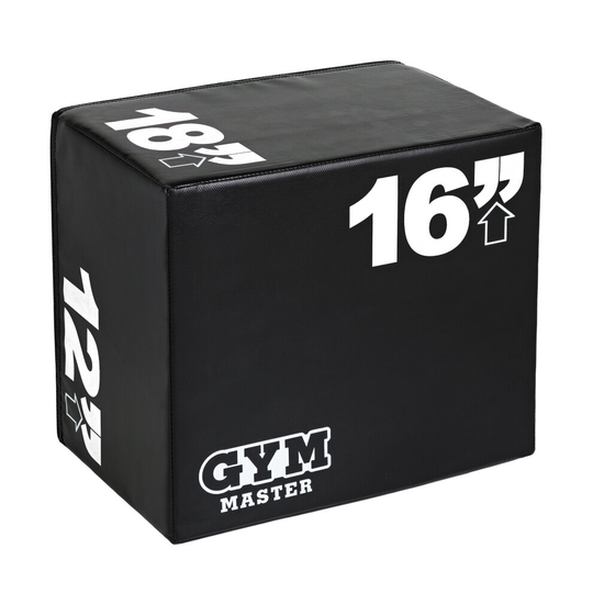 (12" x 16" x 18") Gym Master Soft 3 Sided Plyo Squat Jump Box