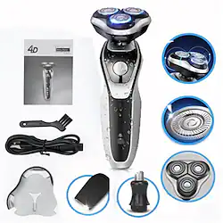 Electric Shaver Waterproof Fast Charging Men's Shaver Rechargeable Electric Razor Beard Trimmer Shaving Machine Lightinthebox