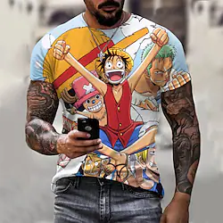 Inspired by One Piece Monkey D. Luffy Roronoa Zoro Tony Tony Chopper T-shirt Cartoon Manga Anime Harajuku Graphic Kawaii T-shirt For Men's Women's Unisex Adults' 3D Print 100% Polyester Lightinthebox