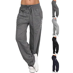 Women's Joggers Cargo Pants Drawstring Side Pockets High Waist Pants Casual Winter Breathable Quick Dry Moisture Wicking Zumba Belly Dance Yoga Sportswear Activewear Navy Light Gray Dark Gray / Harem Lightinthebox