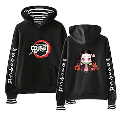 Inspired by Demon Slayer: Kimetsu no Yaiba Kamado Nezuko Cosplay Costume Hoodie Back To School Print Hoodie For Men's Women's Adults' 100% Polyester Lightinthebox