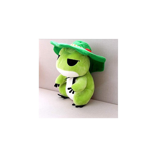 AKAMAS Cute Traveling Frog Plush Toy, Stuffed Soft Frog Plush Doll, Cartoon Frog Plush Toy For Boys and Girls, For Birthday, Wedding,Childre