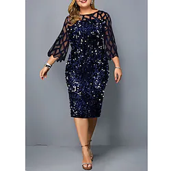 The Great Gatsby Roaring 20s 1920s Vintage Dress Cocktail Flapper Dress Masquerade Women's Costume Vintage Cosplay Party / Evening Plus Size Dress Masquerade Lightinthebox