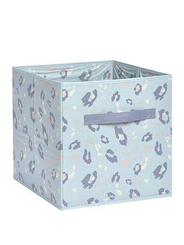 Chapter B Kids Club Wipeable Coated Leopard Storage Box