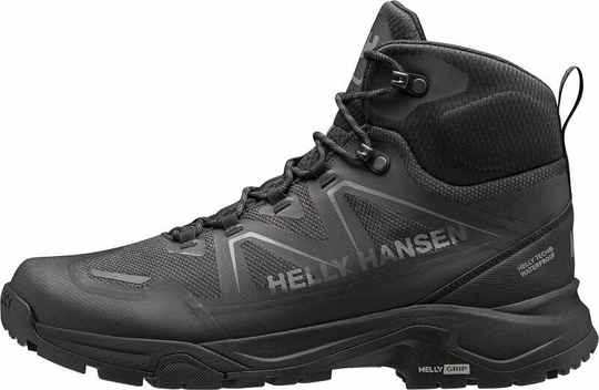 Helly Hansen Mens Outdoor Shoes Men's Cascade Mid-Height Hiking Shoes Black/New Light Grey 44,5