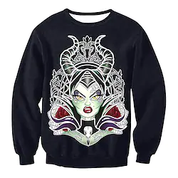 Inspired by Halloween Maleficent Hoodie Cartoon Manga Anime Graphic Hoodie For Men's Women's Unisex Adults' 3D Print 100% Polyester Lightinthebox