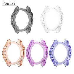 1 Pack Watch Case Compatible with Garmin Fenix 7S / Fenix 7 / Fenix 7X Scratch Resistant Dust Proof Shockproof Soft TPU Watch Cover Lightinthebox
