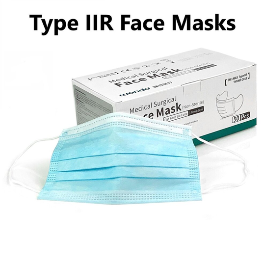 Wondo Type IIR Medical Face Masks EN14683 (Box of 50)