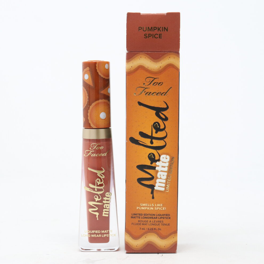 (Pumpkin Spice) Too Faced Melted Matte Liquidfied Long Wear Lipstick 0.23oz/7ml New In Box