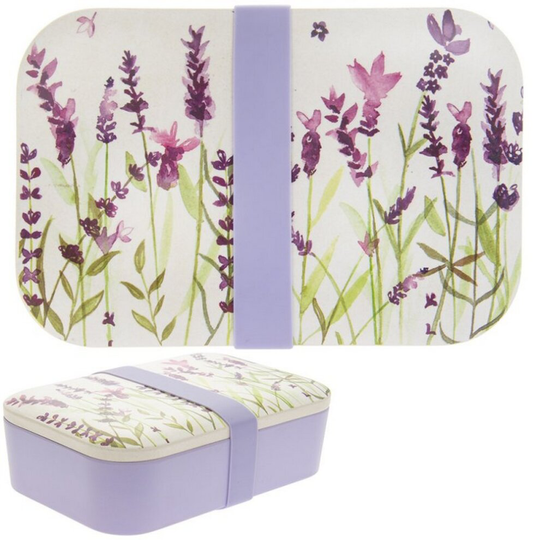 Lavender Design Eco-Friendly BPA-Free Bamboo Fibre Meal Food Storage Lunch Box