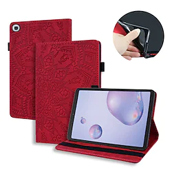 Tablet Case Cover For Samsung Galaxy Tab S8 Ultra S7 Plus FE A8 A7 Lite S6 Lite A 8.0 Card Holder Flip Ultra-thin Solid Colored PU Leather Lightinthebox