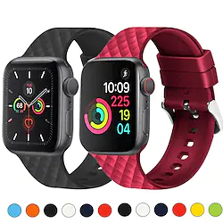 Smart Watch Band for Apple iWatch Series 8 7 6 5 4 3 2 1 SE 38/40/41mm 42/44/45mm Silicone Smartwatch Strap Soft Breathable Classic Clasp Sport Band Replacement Wristband Lightinthebox
