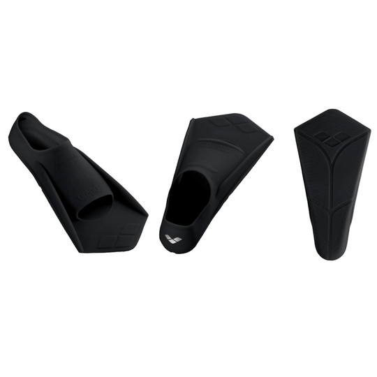 (sizes 39-40, 6-6.5, Black/Silver) Arena Power Fin For Diving And Snorkeling