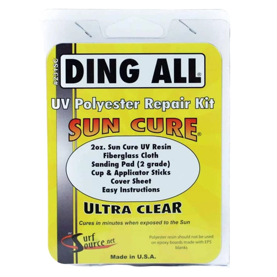 Ding All Sun Cure Ultra Clear Polyester Surfboard Repair Kit - 2oz