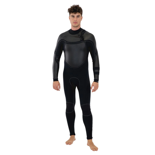 Hurley 4/3 Advantage Max+ Chest Zip Full Wetsuit - Black