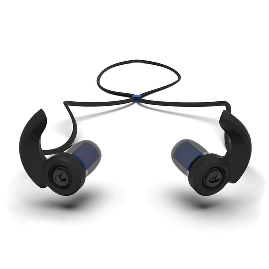 Wavy Ocean Surf & Swim Earplugs - Black