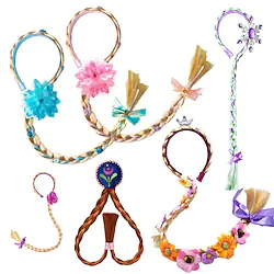 Fairytale Princess Headwear Girls' Movie Cosplay Costume Party Halloween Big blue flower Big pink flower Big Purple Flower Headwear Halloween Carnival Masquerade Plastics Lightinthebox