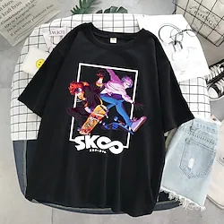 Inspired by SK8 The Infinity Cosplay Cosplay Costume T-shirt Cartoon Print Harajuku Graphic Kawaii T-shirt For Men's Women's Adults' Polyester / Cotton Blend Lightinthebox