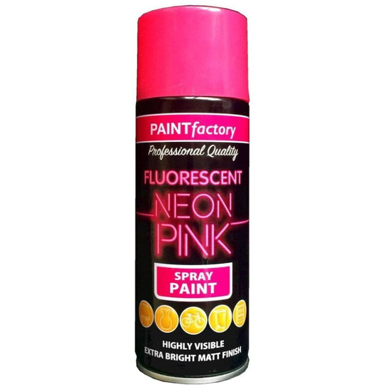 400ml All Purpose Neon Pink 1757PR Spray Can Household Car Van Bike Aerosol Paint (1 Pack)
