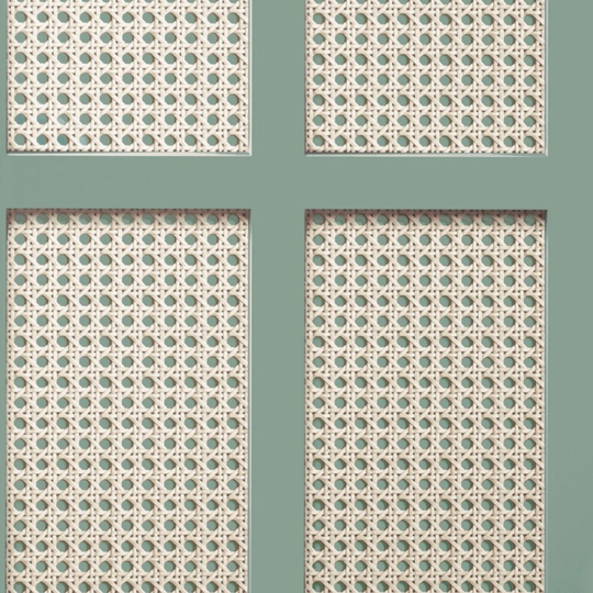 Fine Decor Cane Panel Sage Wallpaper FD42999